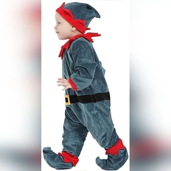 NWT Baby Velvet Elf Costume - Picture 5 of 6